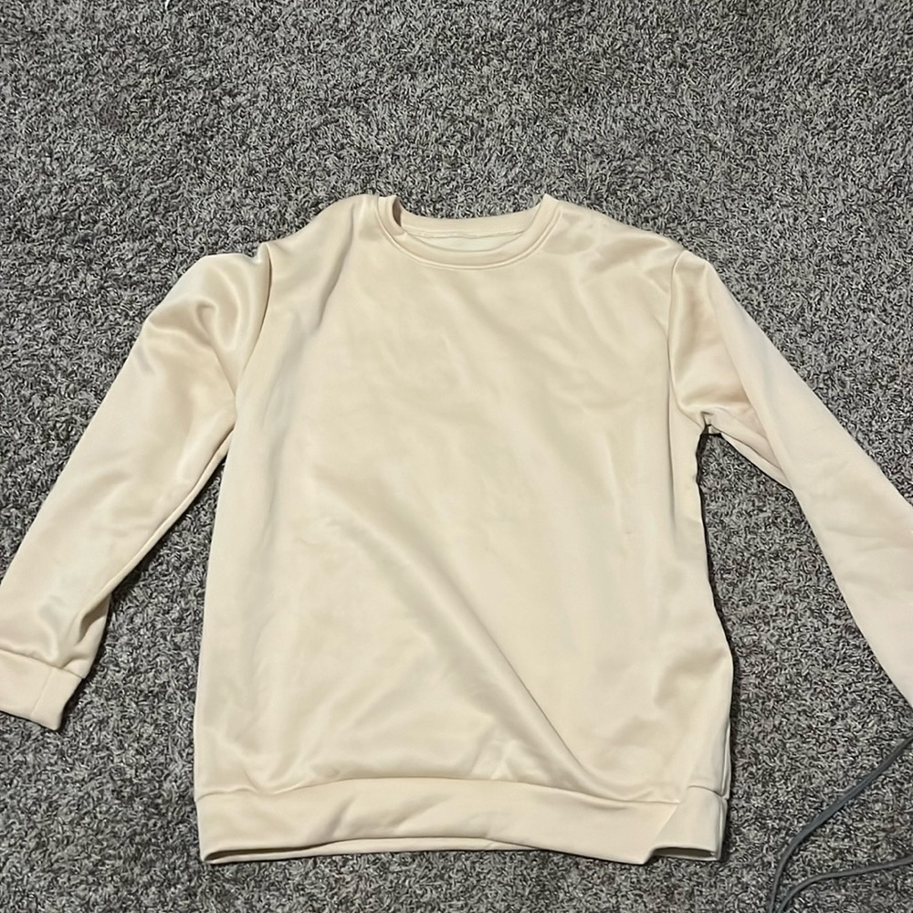 Tan/Cream Casual sweatshirt